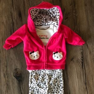 3 piece baby girl outfit